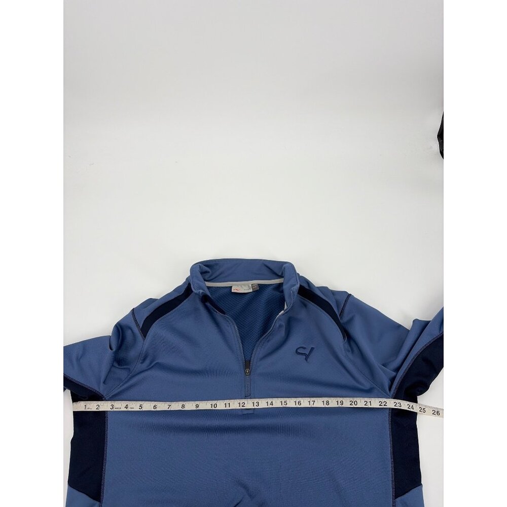 Kjus Mens XL Golf Ski Half-Zip Pullover Top Moisture-Wicking Activewear Blue - Picture 6 of 6